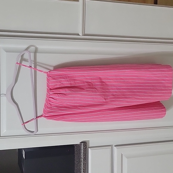 Women’s A New Day Mini Shift Dress Pink Stripe M - Picture 4 of 5
